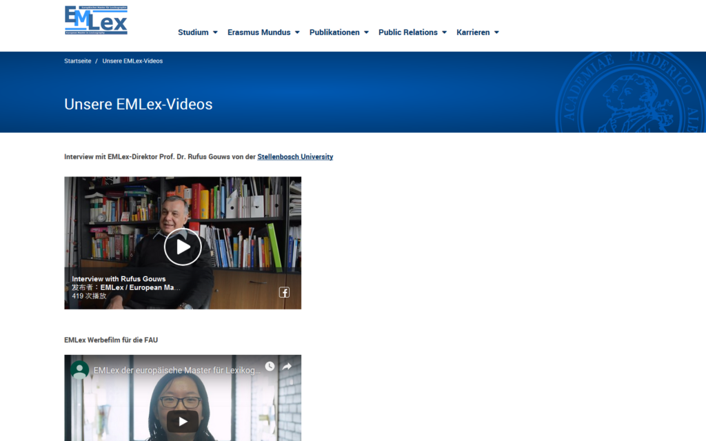 Unsere EMLex-Videos