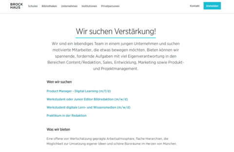 Zum Artikel "Praktikumsplatz bei Brockhaus"