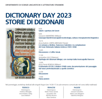 Zum Artikel "Dictionary Day am 9. November 2023"